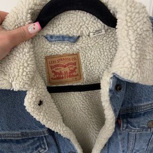 Levi’s Denim Sherpa Jean Jacket sz M